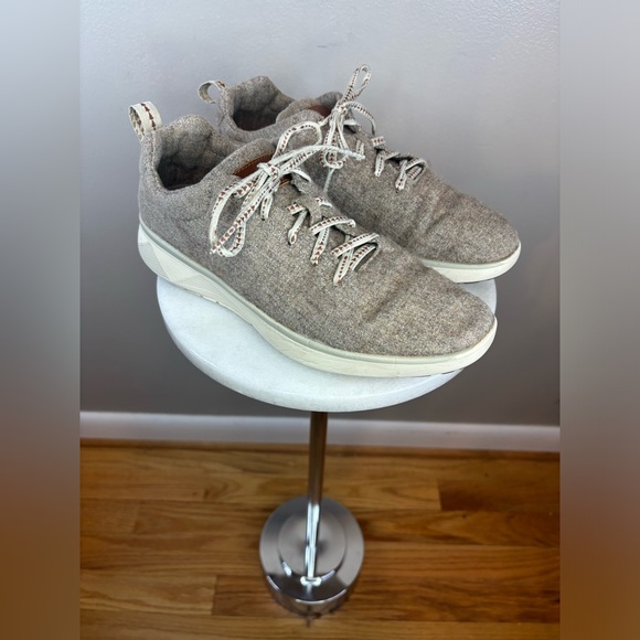 PENDLETON Wool Shoe‎ Sneaker Men\'s Lace Up Heathered Grey Gray Brown Vibram Sz main image 8